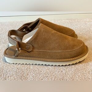 Project Cloud Youth Size 5Brown Suede Slip-On Loafers Clogs Casual Comfort